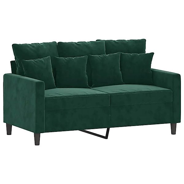 vidaXL 2-Sitzer-Sofa Dunkelgrün 120 cm Samt 359295 günstig online kaufen