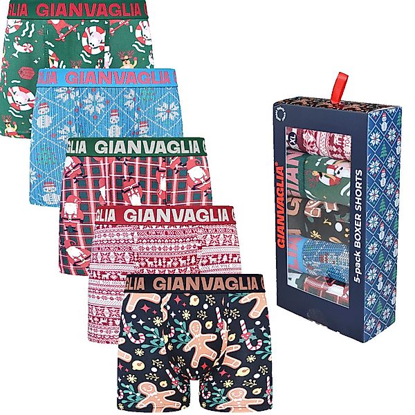 Rungassi Boxershorts Weihnachts Boxershorts Herren 5er günstig online kaufen