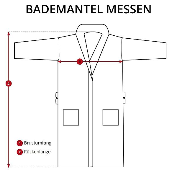Floringo Herrenbademantel Floringo Kapuzen-Bademantel grau XXL günstig online kaufen