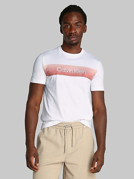 Calvin Klein T-Shirt "LINEAR OMBRE CHEST LOGO T-SHIRT", mit Ombré-Logo-Druc günstig online kaufen