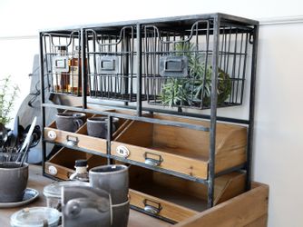 Chic Antique Wandregal Wandregal mit Schubladen günstig online kaufen