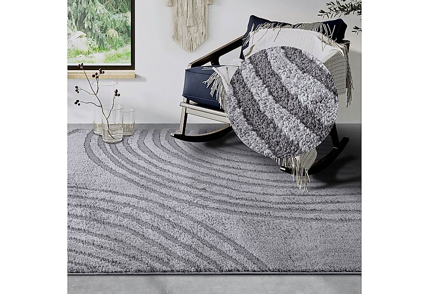 ELLE DECORATION Designteppich Pigment, rechteckig, Höhe: 18 mm, Hochflor, S günstig online kaufen