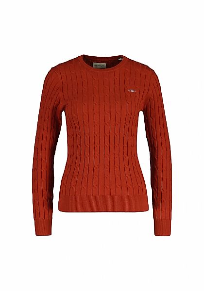 Gant Sweater "Strickpullover STRETCH COTTON CABLE C-NECK" günstig online kaufen