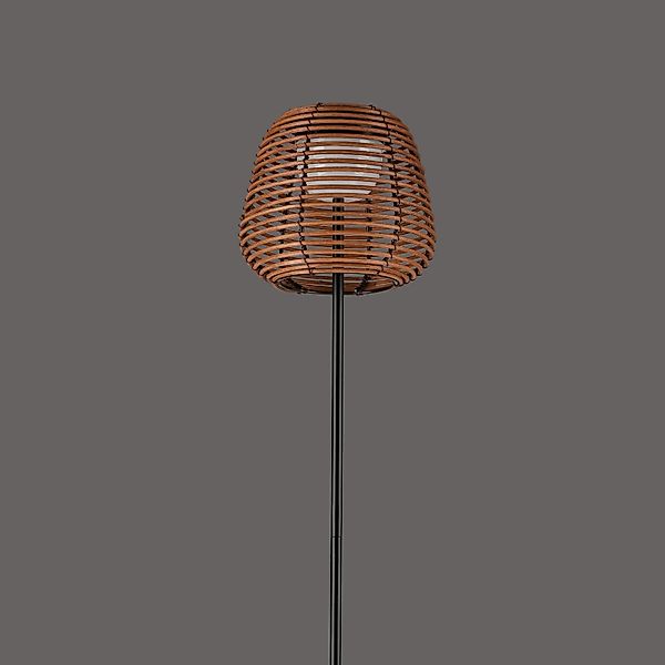 LED Akku Stehleuchte Askia in Schwarz 3W 190lm IP54 günstig online kaufen