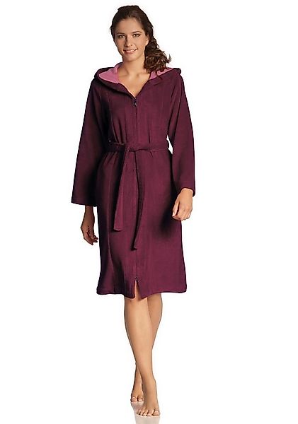 Vossen Damenbademantel Palermo, ideal für Sauna & Spa, Hotelbademantel, Mor günstig online kaufen