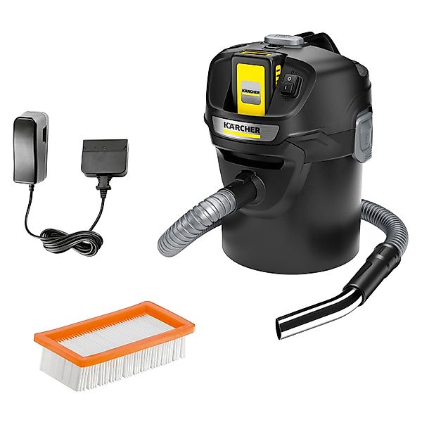 KÄRCHER Aschesauger AD2 Battery Set - Akku-Aschesauger - schwarz/gelb, beut günstig online kaufen