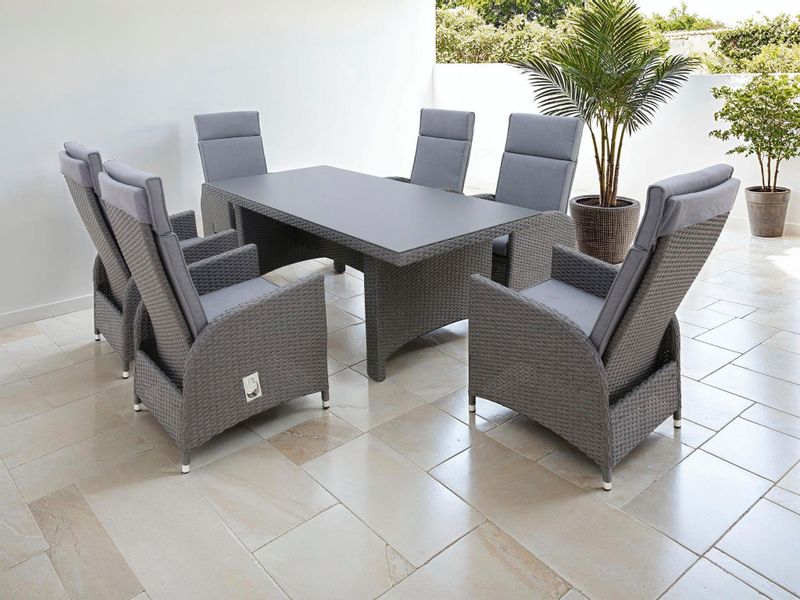 KONIFERA Garten-Essgruppe ""Newcastle"" Set, 6 Sessel, Rückenlehne verstell günstig online kaufen