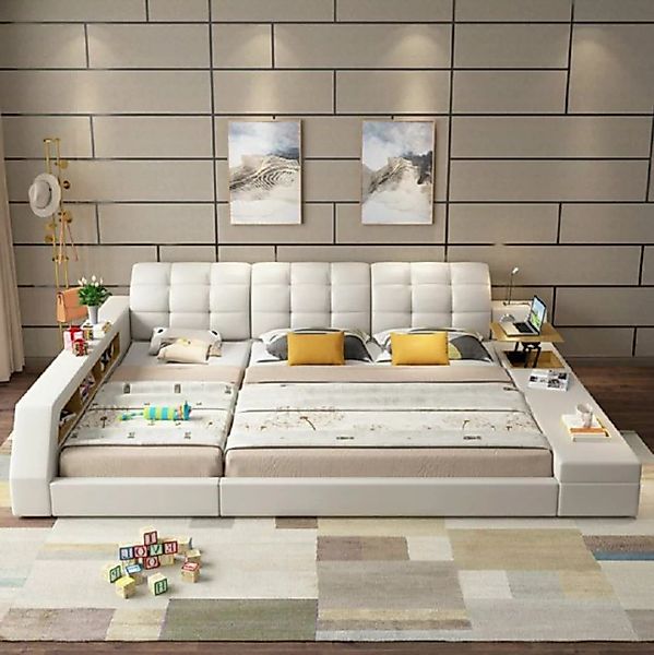 JVmoebel Bett Design Bett Hotel Doppel Ablage Regal 180x200 Multifunktions günstig online kaufen