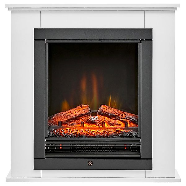 CLASSIC FIRE Elektrischer-Kamin 871125200410 weiß schwarz Glas Metall B/H/T günstig online kaufen