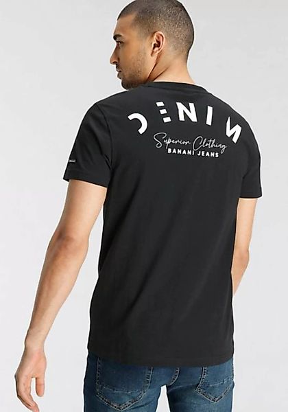 Bruno Banani T-Shirt schmal geschnitten, mit Print, Rundhalsausschnitt, aus günstig online kaufen