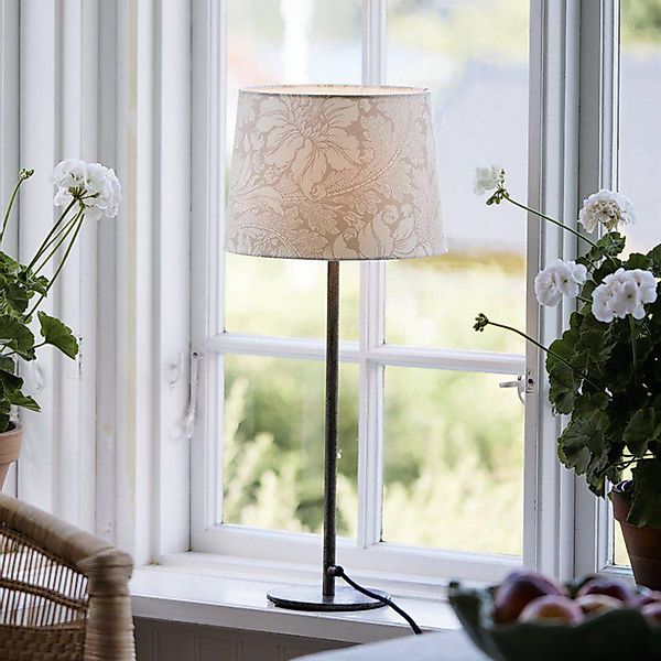 PR Home Tischlampe BASE ACANTHUS, weiß/silberfarben, 58 cm günstig online kaufen