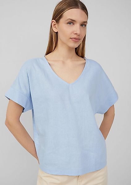s.Oliver Shirttop T-Shirt im Fabricmix mit günstig online kaufen