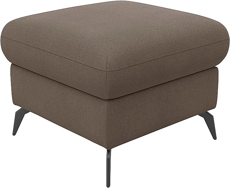 Home affaire Polsterhocker "Rochelle", (1 St.), moderne 15 cm Metallfüße günstig online kaufen