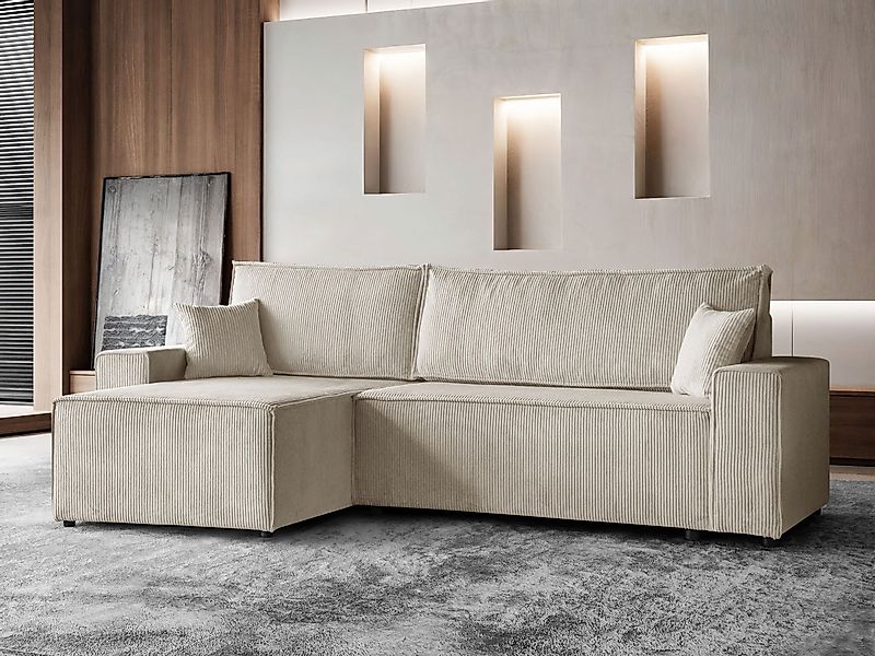 Beautysofa Ecksofa im Cordstoff HEKTOR, mit günstig online kaufen