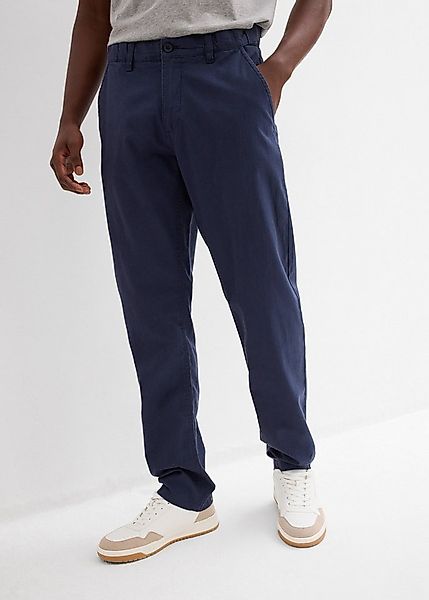 bonprix Chinohose aus Leinen und Baumwolle, Regular Fit, leichte Materialqu günstig online kaufen