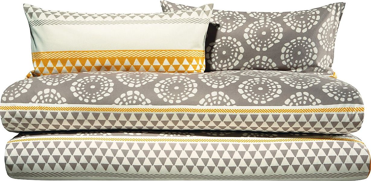 Erwin Müller Bettwäsche Wendebettwäsche Sparpaket 4-teilig, Biber, Streifen günstig online kaufen