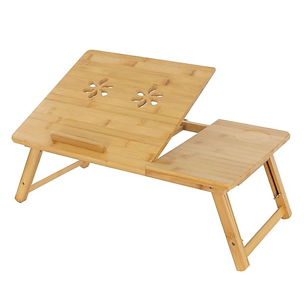 ML-Design Laptoptisch aus Bambus fürs Sofa Höhenverstellbar Klappbar günstig online kaufen