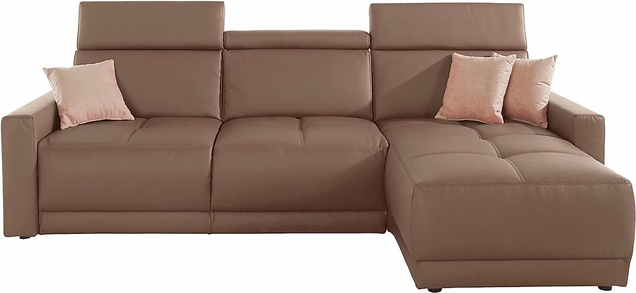 DOMO collection Ecksofa "Ava mit moderner Sitzheftung & toller Doppelnaht, günstig online kaufen