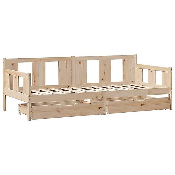 vidaXL Bett Tagesbett mit Schubladen 90x190 cm Massivholz Kiefer günstig online kaufen
