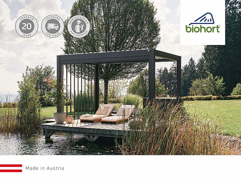 Biohort Rollo "für Pergola, weiß, verschiedene Größen" Lichtschutz Blendsch günstig online kaufen