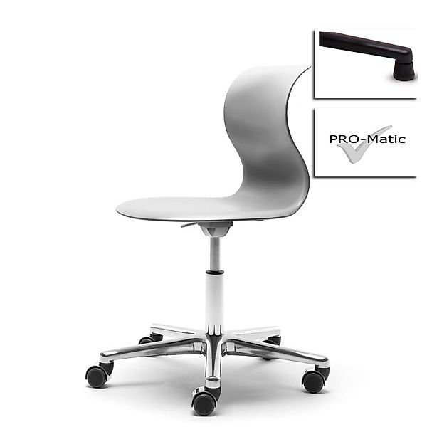 Kinderstuhl Pro 5 granitgrau Aluminium polliert (+40€) Kunststoffgleiter Ja günstig online kaufen