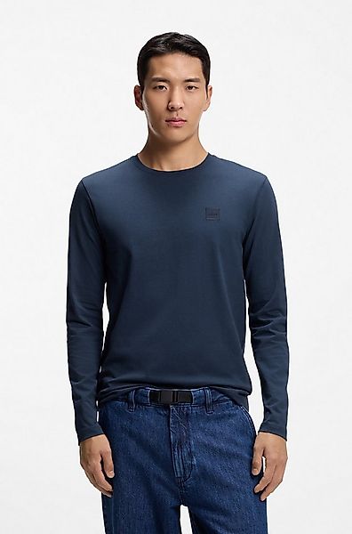 BOSS ORANGE Langarmshirt Tacks mit Markenlogo auf der Brust günstig online kaufen