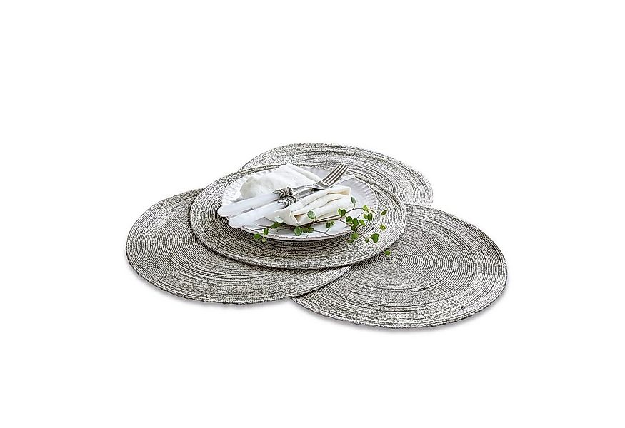 Mirabeau Platzset Platzset 4er Set Barningham silber günstig online kaufen