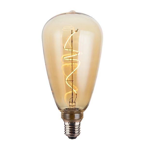 ENOVALITE LED Filament Leuchtmittel PEAR E27 4W 2200K Dimmbar Bernstein War günstig online kaufen