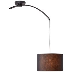 Brilliant Pendelleuchte »Daria« E27 1 Stk. Hängelampe mit Auslegearm schwar günstig online kaufen