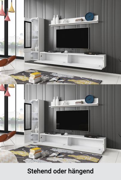 INOSIGN Wohnwand VERA I, Vitrinen Türanschlag günstig online kaufen