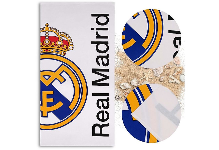 Sarcia.eu Strandtuch Real Madrid Strandtuch weiß, groß, schnell trocknend f günstig online kaufen