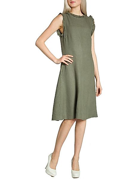 Caspar Sommerkleid SKL012 knielanges leichtes Damen Sommer Leinenkleid mit günstig online kaufen