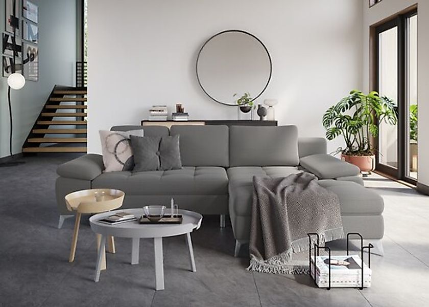 sit&more Ecksofa »Latigo L-Form« mit Recamiere, wahlweise mit Bettfunktion günstig online kaufen