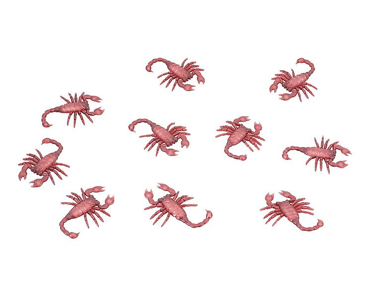 CHAKS Dekoobjekt 10er Set 'Skorpione' - 6,5 cm, Braun - Halloween günstig online kaufen
