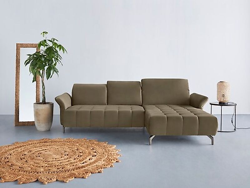 Home affaire Ecksofa »Fresh L-Form« Federkern, wahlweise Kopfteilverstellun günstig online kaufen