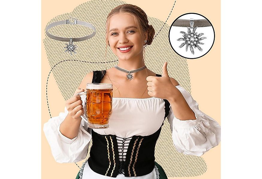 Coonoor Schmuckset Schneeglöckchen Halsketten- und Ohrring-Set, Oktoberfest günstig online kaufen