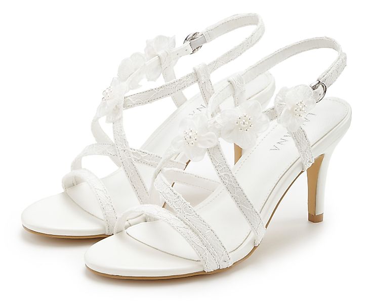 LASCANA Sommerschuh High-Heel-Sandalette, Romantische Sandalette günstig online kaufen
