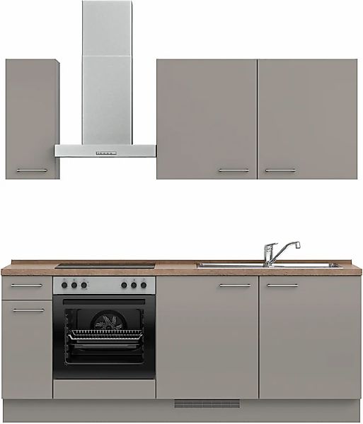 nobilia® Küchenzeile »"Laser I", Ausrichtung wählbar, Breite 210 cm« vormon günstig online kaufen