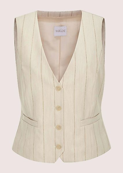 MADELEINE Kurzweste "Weste Elegante Nadelstreifen-Weste mit Knöpfen" günstig online kaufen