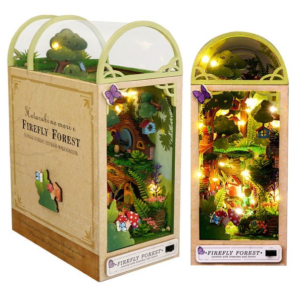 MODFU 3D-Puzzle Buchstütze Miniatur Holz Bücherregal günstig online kaufen