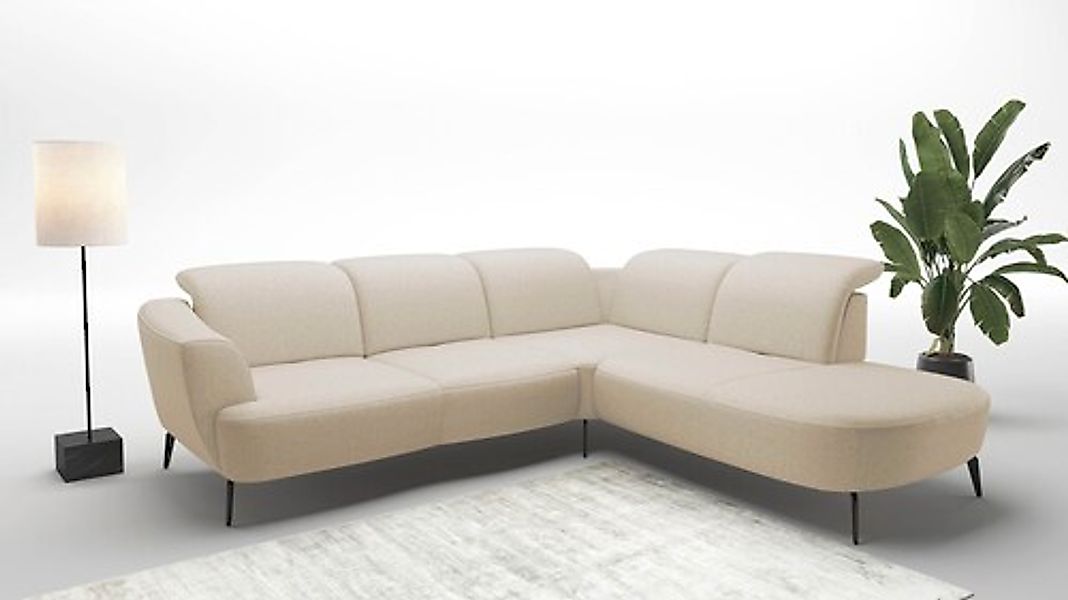 sit&more Ecksofa »Zoe«, ink.Sitztiefenverstellung, wahlweise mit Kopfteilve günstig online kaufen