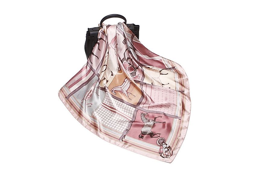 KINSI Halstuch Satin-Schal im Seidenlook - Großes Quadrat 90x90cm, als eleg günstig online kaufen