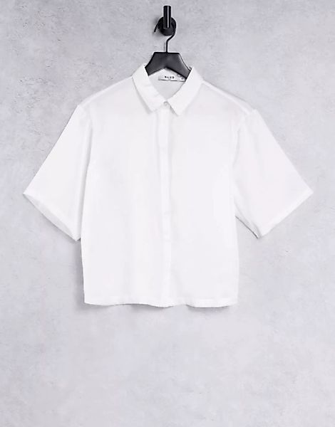 NA-KD – Satinhemd in Weiß, Kombiteil günstig online kaufen