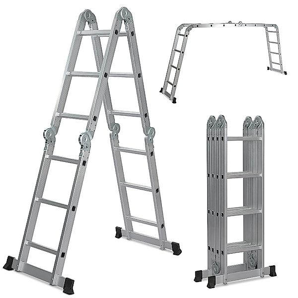 VENDOMNIA Vielzweckleiter Mehrzweckleiter – klappbar, Aluminium, günstig online kaufen