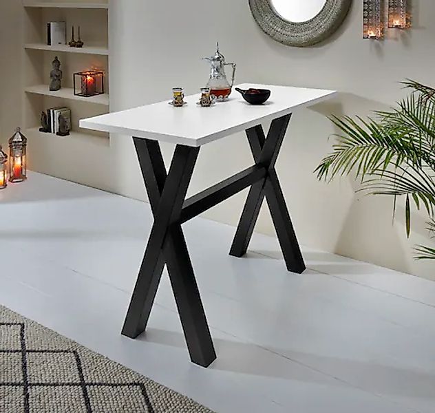 Mäusbacher Bartisch, Gestell in X-Form (Breite 120, 140 oder 160 cm) günstig online kaufen