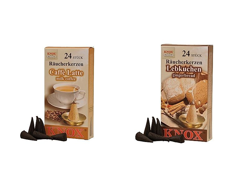 KNOX Duftkerze Räucherkerzen Kaffeduftset - Weihnachtskaffee - 2er Set, ent günstig online kaufen