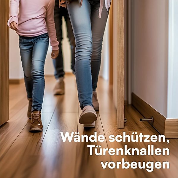 H&S Türstopper Edelstahl Tür Stopper - Abstandshalter Gummi Spitze - Türhal günstig online kaufen