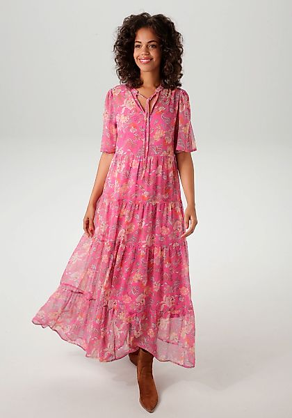 Aniston CASUAL Sommerkleid, mit fantasievollem Blumen- und Paisley-Druck günstig online kaufen