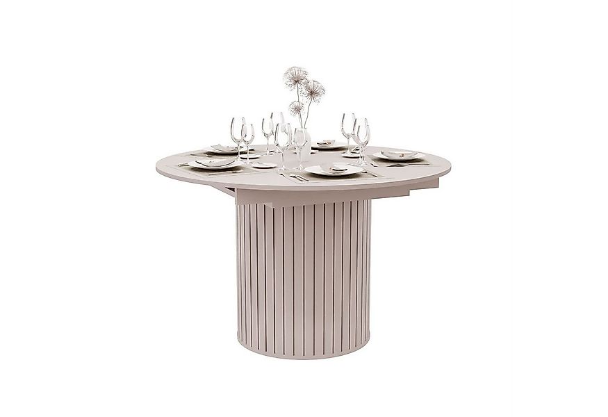 Lookway Esstisch ELODIE Runder ausziehbarer tisch 120-160 cm für das Esszim günstig online kaufen