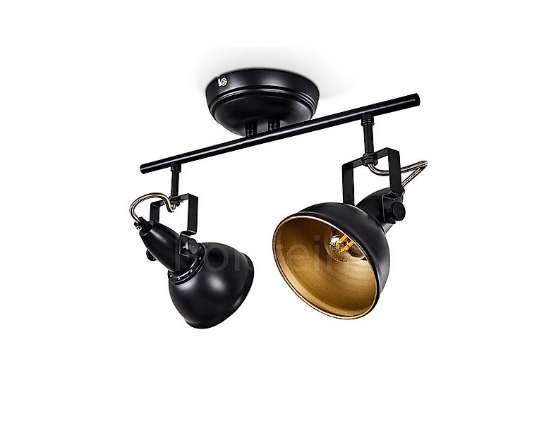 hofstein Deckenleuchte »Arazane« Deckenlampe aus Metall in Schwarz/Gold, oh günstig online kaufen